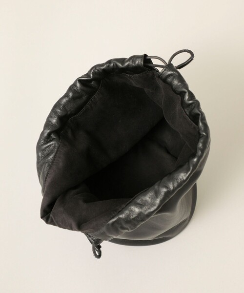 JANE SMITH / JOHN SMITH（ジェーンスミスジョンスミス）の「【JANE SMITH(ジェーンスミス)】レザードローストリングバッグ 21WBG-#944S/レザー巾着（ハンドバッグ・レディース・キャメル/ブラック・0）」の21枚目の写真