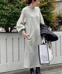 BEARDSLEY | ボリューム袖裏毛ワンピース(ワンピース)