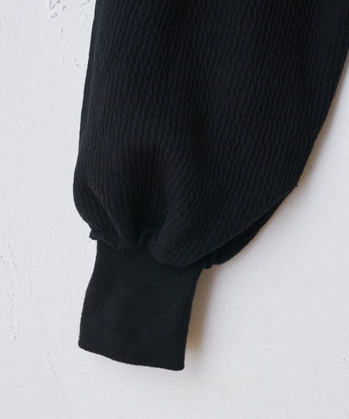 BEARDSLEY（ビアズリー）の「ボリューム袖裏毛ワンピース（ワンピース・レディース・ブラック/グレー・FREE）」の12枚目の写真