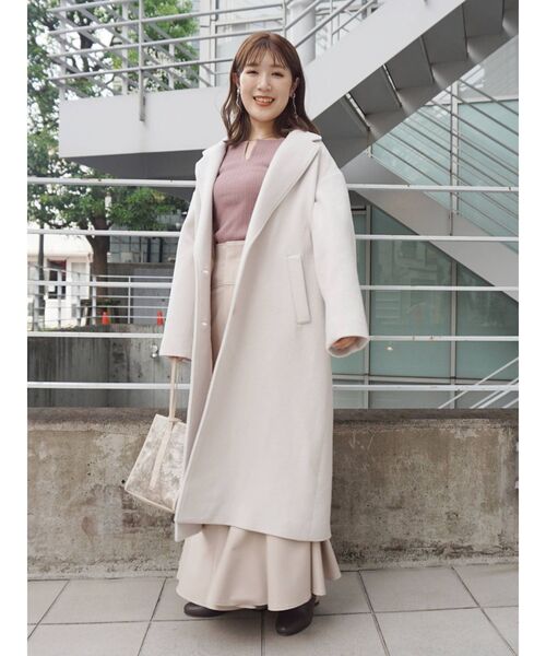 MERCURYDUO（マーキュリーデュオ）の「2WAYコンパクトVネックリブニット（ニット/セーター・レディース・ブルー/ブラック/ピンク/アイボリー・FREE）」の21枚目の写真