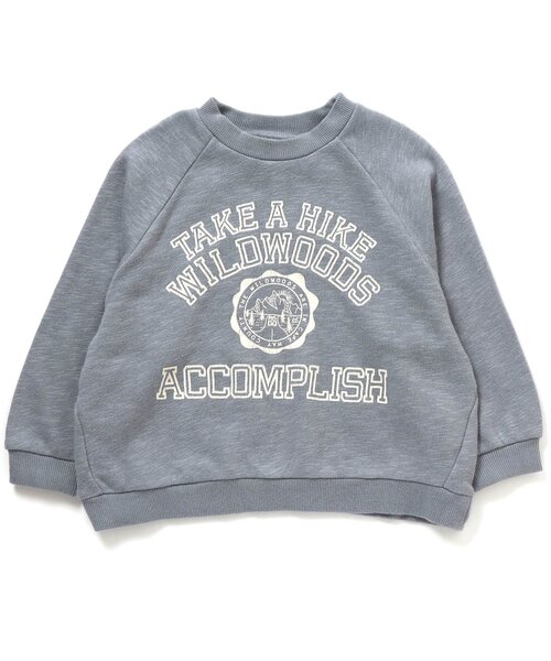 BREEZE（ブリーズ）の「カレッジリンクトレーナー（スウェット・キッズ・チャコール/レインボー/ネイビー/ピンク/ミント/サックスブルー/アイボリー/キナリ/ブラウン・120/130/110/140/150/100/90）」の7枚目の写真