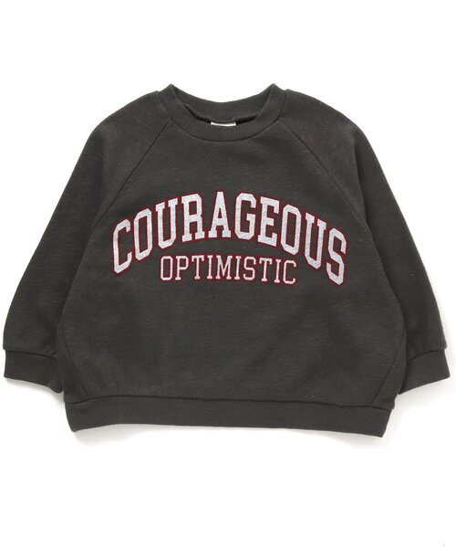 BREEZE（ブリーズ）の「カレッジリンクトレーナー（スウェット・キッズ・チャコール/レインボー/ネイビー/ピンク/ミント/サックスブルー/アイボリー/キナリ/ブラウン・120/130/110/140/150/100/90）」の3枚目の写真