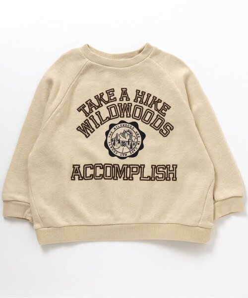 BREEZE（ブリーズ）の「カレッジリンクトレーナー（スウェット・キッズ・チャコール/レインボー/ネイビー/ピンク/ミント/サックスブルー/アイボリー/キナリ/ブラウン・120/130/110/140/150/100/90）」の2枚目の写真