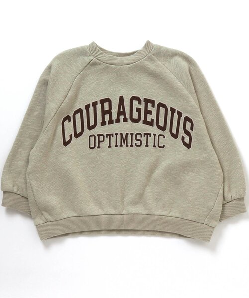 BREEZE（ブリーズ）の「カレッジリンクトレーナー（スウェット・キッズ・チャコール/レインボー/ネイビー/ピンク/ミント/サックスブルー/アイボリー/キナリ/ブラウン・120/130/110/140/150/100/90）」の5枚目の写真