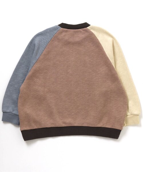 BREEZE（ブリーズ）の「カレッジリンクトレーナー（スウェット・キッズ・チャコール/レインボー/ネイビー/ピンク/ミント/サックスブルー/アイボリー/キナリ/ブラウン・120/130/110/140/150/100/90）」の16枚目の写真