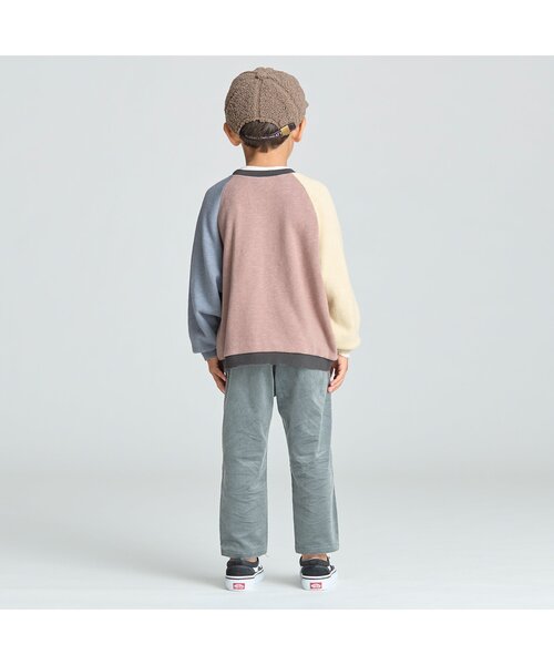 BREEZE（ブリーズ）の「カレッジリンクトレーナー（スウェット・キッズ・チャコール/レインボー/ネイビー/ピンク/ミント/サックスブルー/アイボリー/キナリ/ブラウン・120/130/110/140/150/100/90）」の17枚目の写真