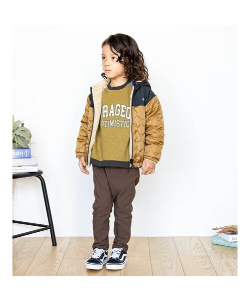 BREEZE（ブリーズ）の「カレッジリンクトレーナー（スウェット・キッズ・チャコール/レインボー/ネイビー/ピンク/ミント/サックスブルー/アイボリー/キナリ/ブラウン・120/130/110/140/150/100/90）」の19枚目の写真