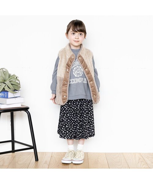 BREEZE（ブリーズ）の「カレッジリンクトレーナー（スウェット・キッズ・チャコール/レインボー/ネイビー/ピンク/ミント/サックスブルー/アイボリー/キナリ/ブラウン・120/130/110/140/150/100/90）」の13枚目の写真