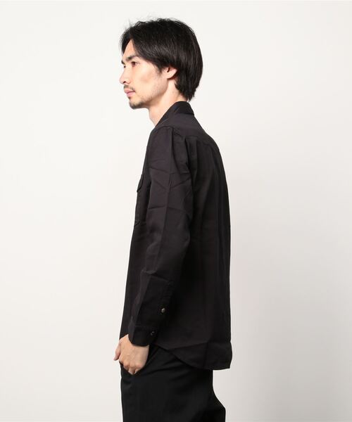 Wrangler（ラングラー）の「Wrangler/別注レギュラーカラーウエスタンドレスシャツ（シャツ/ブラウス・メンズ・ブラック/ブルー/ホワイト/ネイビー・XL/S/L/M）」の5枚目の写真