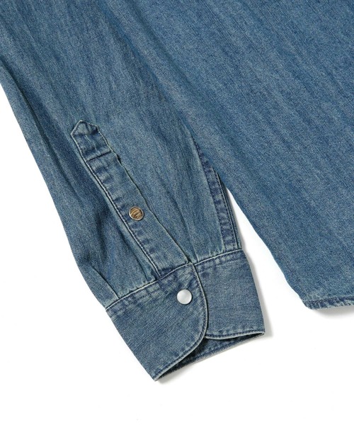 Wrangler（ラングラー）の「Wrangler/別注レギュラーカラーウエスタンドレスシャツ（シャツ/ブラウス・メンズ・ブラック/ブルー/ホワイト/ネイビー・XL/S/L/M）」の9枚目の写真