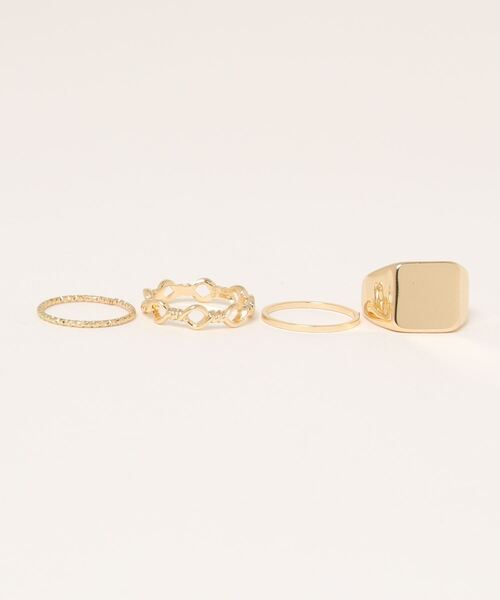 apres jour mignon(アプレジュールミニョン)の「【apresjour mignon×ARIAZ】セットリング(リング・レディース・シルバー/ゴールド・ONESIZE)」の3枚目の写真