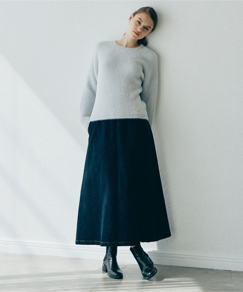 INED CLARO（イネドクラロ）の「《INED CLARO》シャギープルオーバー（ニット/セーター・レディース・グレー/ブルー/アイボリー・フリー）」の14枚目の写真