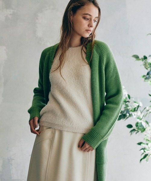 INED CLARO（イネドクラロ）の「《INED CLARO》シャギープルオーバー（ニット/セーター・レディース・グレー/ブルー/アイボリー・フリー）」の8枚目の写真