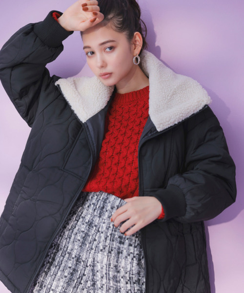 【新色追加】【WEB限定】ボリュームたっぷり。ケーブルミドルゲージニットプルオーバー