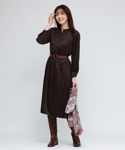 セール時期 スウェードジャージードレス ワンピース Amaca アマカ のファッション 54 Off Agexporthoy Export Com Gt