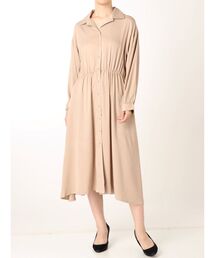 EMODA | 【AD】レーヨン開襟OP(シャツワンピース)