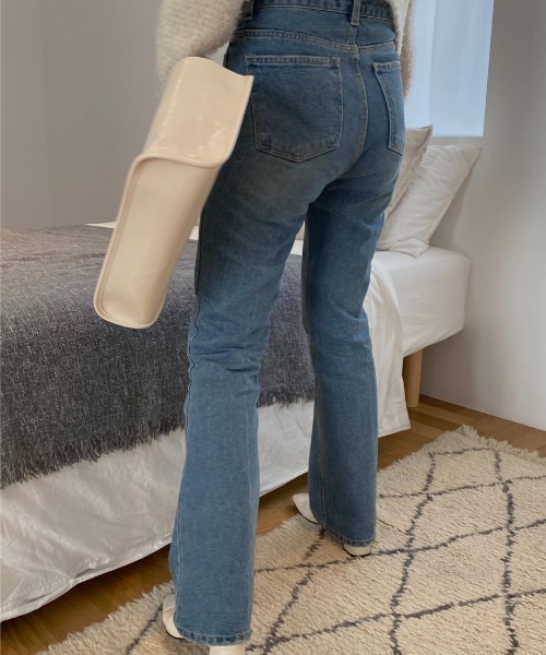 mood for a day（ムードフォーアデイ）の「washing boots cut denim / ウォッシングブーツカットデニム（デニムパンツ・レディース・ケミカルウォッシュ・SMALL/MEDIUM）」の12枚目の写真