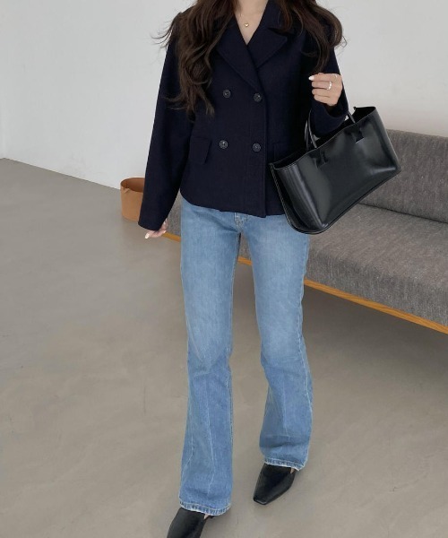 mood for a day（ムードフォーアデイ）の「washing boots cut denim / ウォッシングブーツカットデニム（デニムパンツ・レディース・ケミカルウォッシュ・SMALL/MEDIUM）」の14枚目の写真