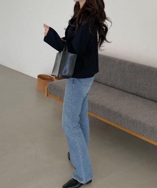 mood for a day（ムードフォーアデイ）の「washing boots cut denim / ウォッシングブーツカットデニム（デニムパンツ・レディース・ケミカルウォッシュ・SMALL/MEDIUM）」の9枚目の写真