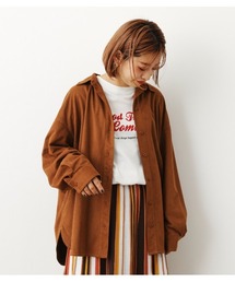 RODEO CROWNS WIDE BOWL | FAUX SUEDE ビッグシャツ(シャツ/ブラウス)