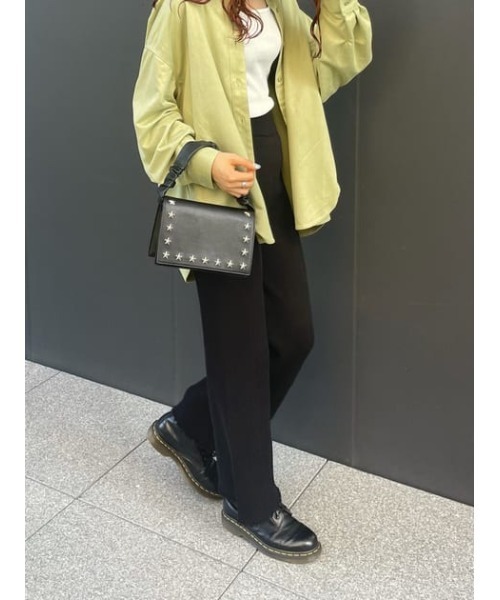 RODEO CROWNS WIDE BOWL(ロデオクラウンズワイドボウル)の「FAUX SUEDE ビッグシャツ(シャツ/ブラウス・レディース・ブラウン/ライトグリーン/ベージュ・FREE)」の12枚目の写真