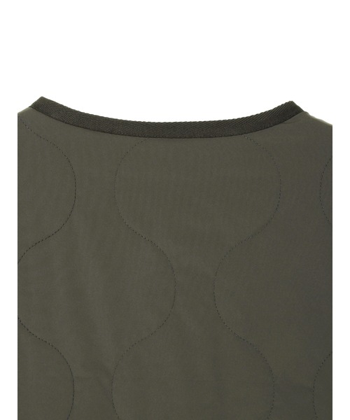 CRAFT STANDARD BOUTIQUE(クラフトスタンダードブティック)の「【CASHPAD】ノーカラー中綿キルトブルゾン *◇(ノーカラージャケット・レディース・ブラック/カーキ/ブラウン・FREE)」の5枚目の写真