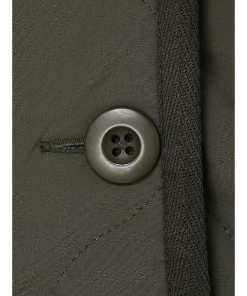 CRAFT STANDARD BOUTIQUE(クラフトスタンダードブティック)の「【CASHPAD】ノーカラー中綿キルトブルゾン *◇(ノーカラージャケット・レディース・ブラック/カーキ/ブラウン・FREE)」の7枚目の写真