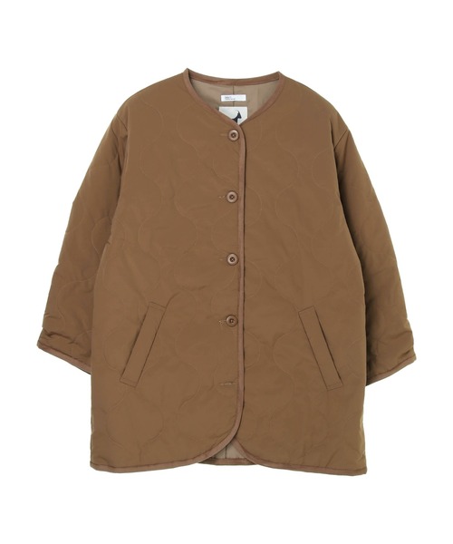 CRAFT STANDARD BOUTIQUE(クラフトスタンダードブティック)の「【CASHPAD】ノーカラー中綿キルトブルゾン *◇(ノーカラージャケット・レディース・ブラック/カーキ/ブラウン・FREE)」の11枚目の写真