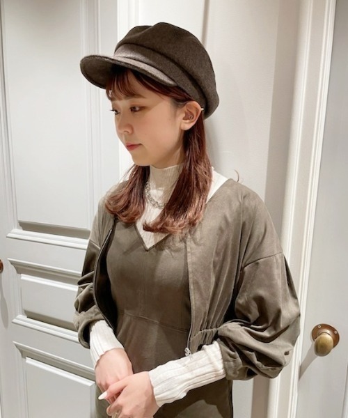 LILY BROWN（リリーブラウン）の「フェルトキャスケット（キャスケット・レディース・ブラック/ボルドー/ブラウン・FREE）」の6枚目の写真