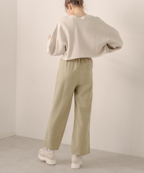 OLIVE des OLIVE（オリーブデオリーブ）の「２way着まわし、もちもち肌触り。裏起毛ダブルフロントトップス（カーディガン/ボレロ・レディース・ライトグレー/ブラック/ブラウン/レッド/グリーン・FREE）」の13枚目の写真