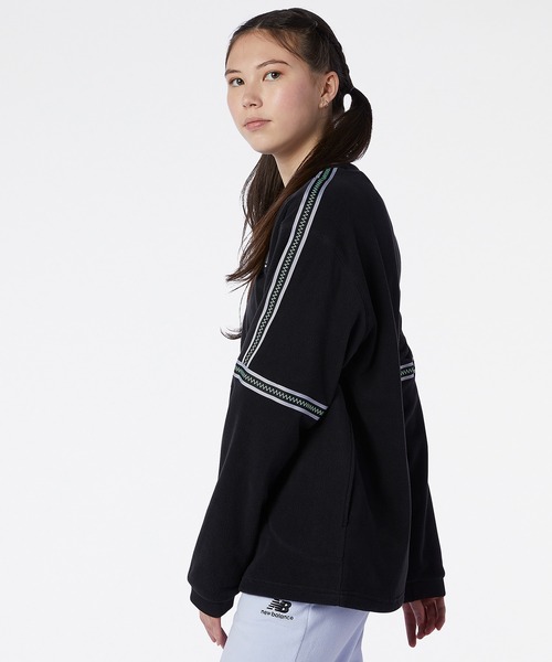 NEW BALANCE(ニューバランス)の「NB AT フリースクルー(スウェット・メンズ・ブラック/オレンジ系・LARGE/X-LARGE/MEDIUM/XX-LARGE/SMALL)」の7枚目の写真