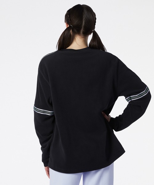 NEW BALANCE(ニューバランス)の「NB AT フリースクルー(スウェット・メンズ・ブラック/オレンジ系・LARGE/X-LARGE/MEDIUM/XX-LARGE/SMALL)」の8枚目の写真