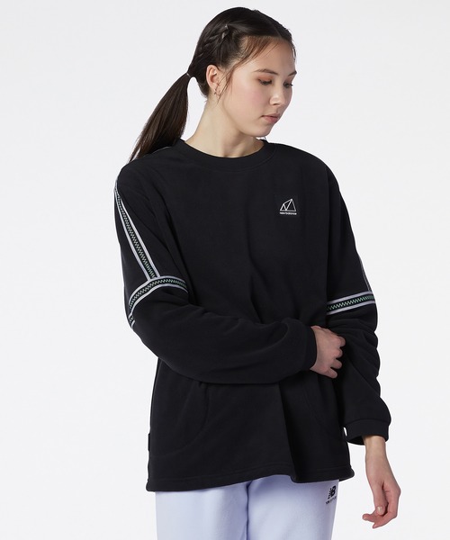NEW BALANCE(ニューバランス)の「NB AT フリースクルー(スウェット・メンズ・ブラック/オレンジ系・LARGE/X-LARGE/MEDIUM/XX-LARGE/SMALL)」の6枚目の写真