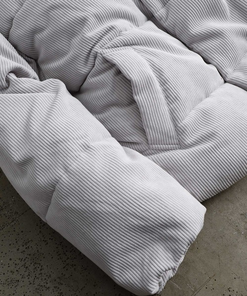 JUNRED(ジュンレッド)の「コーデュロイファイバールーズダウンジャケット(ダウンジャケット/コート・メンズ・オフホワイト/ブラック/ベージュ・S/M/L)」の22枚目の写真