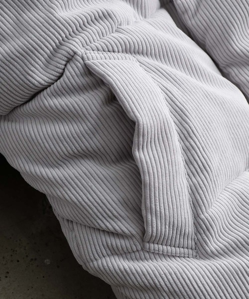 JUNRED(ジュンレッド)の「コーデュロイファイバールーズダウンジャケット(ダウンジャケット/コート・メンズ・オフホワイト/ブラック/ベージュ・S/M/L)」の9枚目の写真