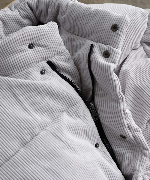 JUNRED(ジュンレッド)の「コーデュロイファイバールーズダウンジャケット(ダウンジャケット/コート・メンズ・オフホワイト/ブラック/ベージュ・S/M/L)」の16枚目の写真