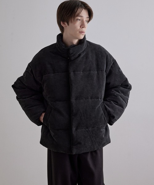 JUNRED(ジュンレッド)の「コーデュロイファイバールーズダウンジャケット(ダウンジャケット/コート・メンズ・オフホワイト/ブラック/ベージュ・S/M/L)」の7枚目の写真