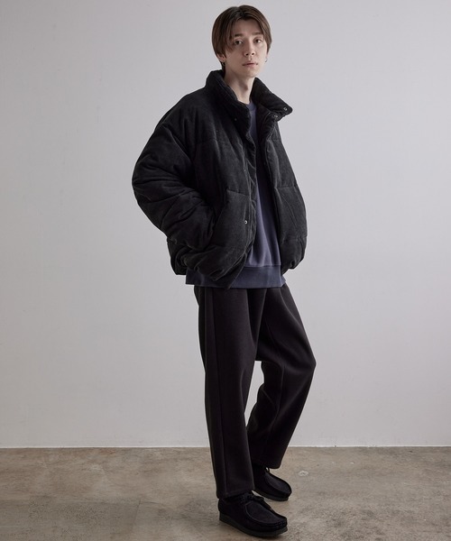 JUNRED(ジュンレッド)の「コーデュロイファイバールーズダウンジャケット(ダウンジャケット/コート・メンズ・オフホワイト/ブラック/ベージュ・S/M/L)」の8枚目の写真