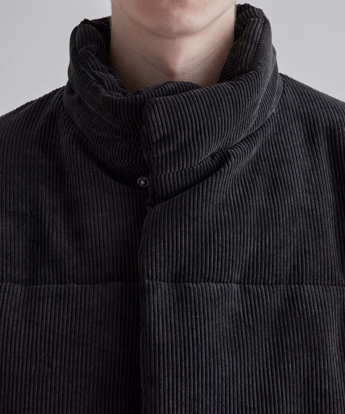 JUNRED(ジュンレッド)の「コーデュロイファイバールーズダウンジャケット(ダウンジャケット/コート・メンズ・オフホワイト/ブラック/ベージュ・S/M/L)」の6枚目の写真