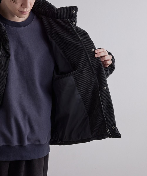 JUNRED(ジュンレッド)の「コーデュロイファイバールーズダウンジャケット(ダウンジャケット/コート・メンズ・オフホワイト/ブラック/ベージュ・S/M/L)」の10枚目の写真