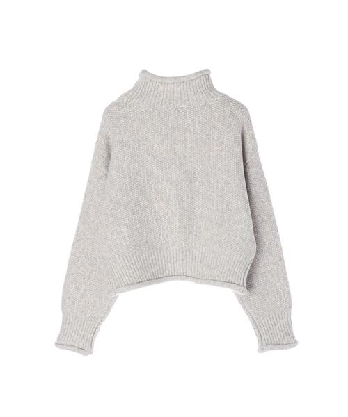 koe（コエ）の「クロップドボリュームニットプルオーバー*（ニット/セーター・レディース・グレー/ベージュ/イエロー・FREE）」の19枚目の写真