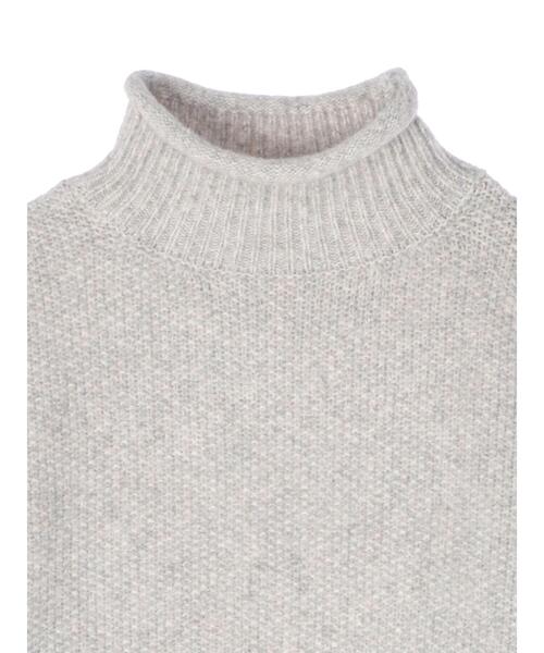 koe（コエ）の「クロップドボリュームニットプルオーバー*（ニット/セーター・レディース・グレー/ベージュ/イエロー・FREE）」の20枚目の写真