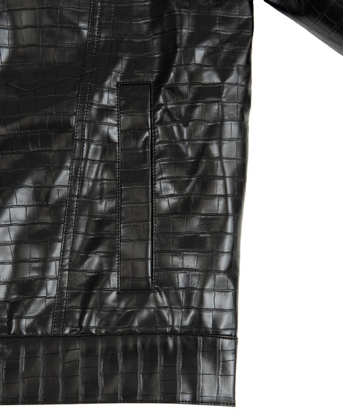 PUNYUS（プニュズ）の「フェイクレザークロコジャケット（その他アウター・レディース・ライトパープル/ブラック・1/2/3/4）」の20枚目の写真