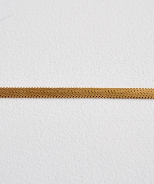 muku（ムク）の「金属アレルギー対応 5ｍｍスネークネックレス / サージカルステンレス（ネックレス・レディース・ゴールド/シルバー・45cm）」の14枚目の写真