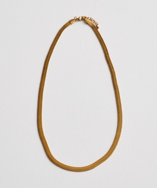 muku（ムク）の「金属アレルギー対応 5ｍｍスネークネックレス / サージカルステンレス（ネックレス・レディース・ゴールド/シルバー・45cm）」の12枚目の写真