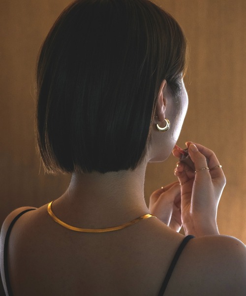 muku（ムク）の「金属アレルギー対応 5ｍｍスネークネックレス / サージカルステンレス（ネックレス・レディース・ゴールド/シルバー・45cm）」の20枚目の写真