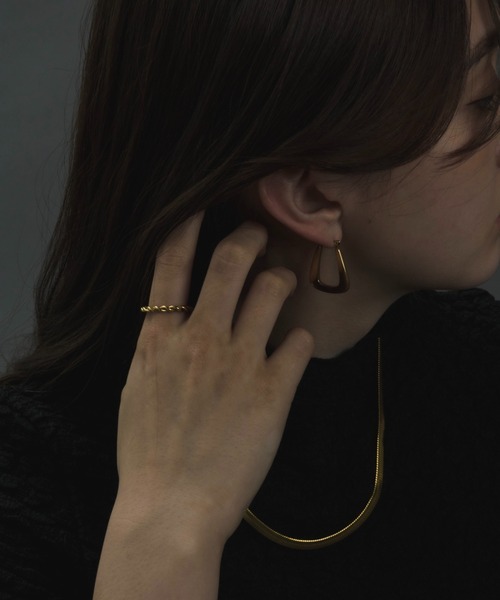 muku（ムク）の「金属アレルギー対応 5ｍｍスネークネックレス / サージカルステンレス（ネックレス・レディース・ゴールド/シルバー・45cm）」の21枚目の写真