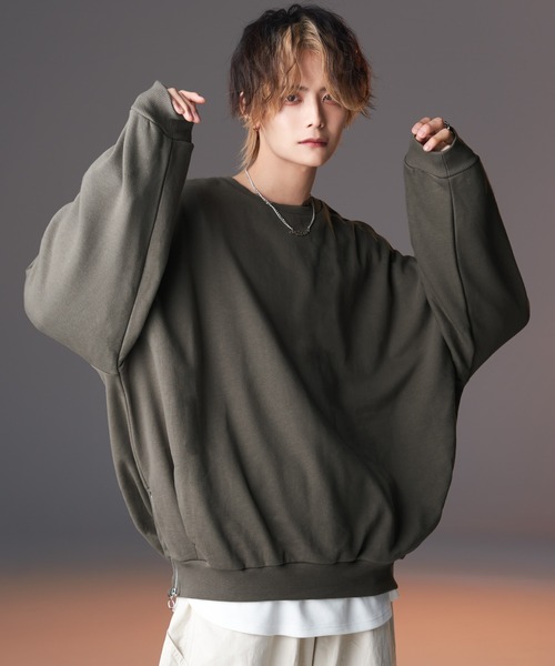 anown(アノン)の「サイドリングジップビッグバルーンスウェット【KEI×anown 限定コラボ】(スウェット・メンズ・オフホワイト/グレイッシュブルー/ブラウン系/チャコールグレー/スミクロ・M/XS/S/L)」の5枚目の写真