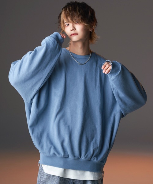 anown(アノン)の「サイドリングジップビッグバルーンスウェット【KEI×anown 限定コラボ】(スウェット・メンズ・オフホワイト/グレイッシュブルー/ブラウン系/チャコールグレー/スミクロ・M/XS/S/L)」の20枚目の写真