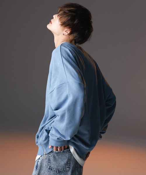 anown(アノン)の「サイドリングジップビッグバルーンスウェット【KEI×anown 限定コラボ】(スウェット・メンズ・オフホワイト/グレイッシュブルー/ブラウン系/チャコールグレー/スミクロ・M/XS/S/L)」の21枚目の写真